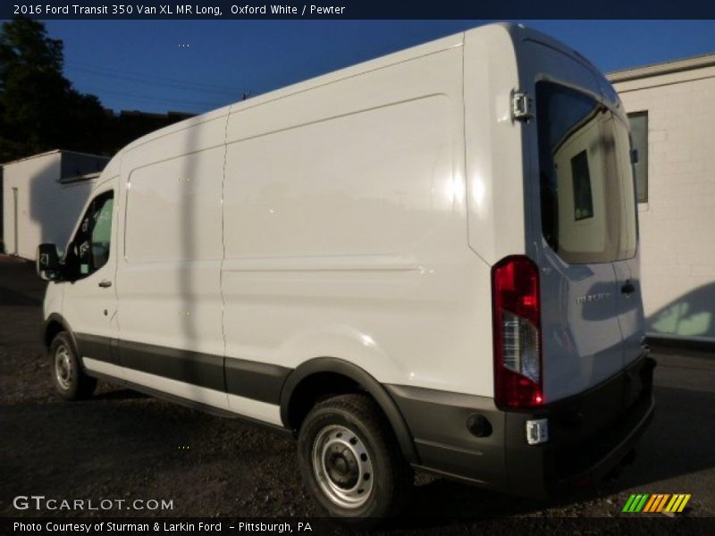 Oxford White / Pewter 2016 Ford Transit 350 Van XL MR Long