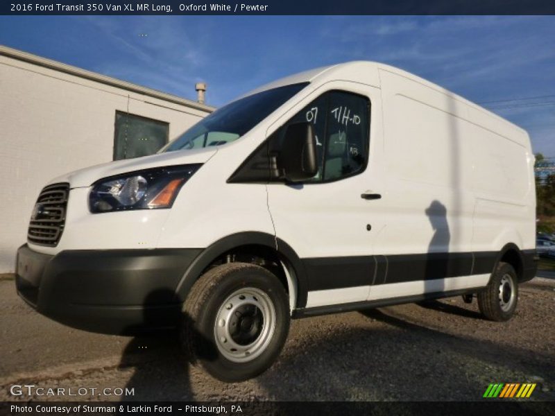 Oxford White / Pewter 2016 Ford Transit 350 Van XL MR Long