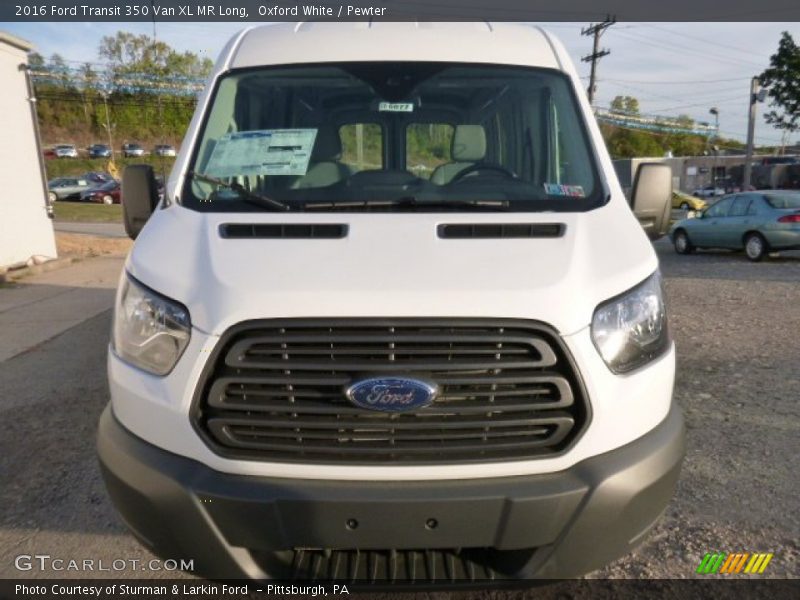 Oxford White / Pewter 2016 Ford Transit 350 Van XL MR Long