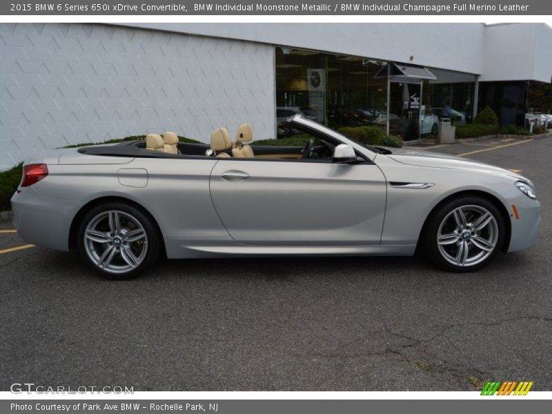 BMW Individual Moonstone Metallic / BMW Individual Champagne Full Merino Leather 2015 BMW 6 Series 650i xDrive Convertible