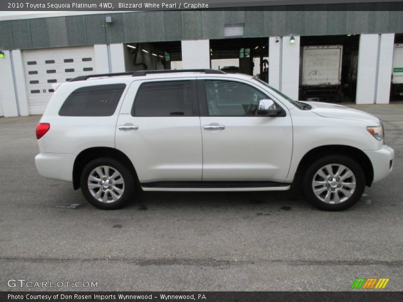 Blizzard White Pearl / Graphite 2010 Toyota Sequoia Platinum 4WD