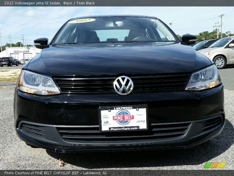 Black / Titan Black 2012 Volkswagen Jetta SE Sedan