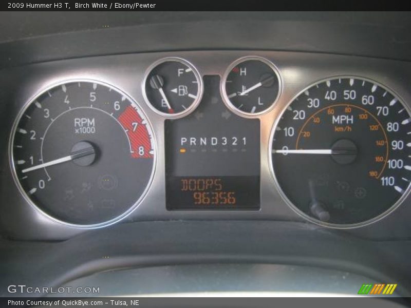 Birch White / Ebony/Pewter 2009 Hummer H3 T