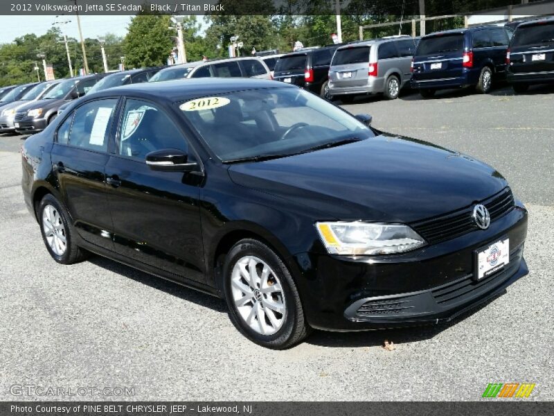 Black / Titan Black 2012 Volkswagen Jetta SE Sedan