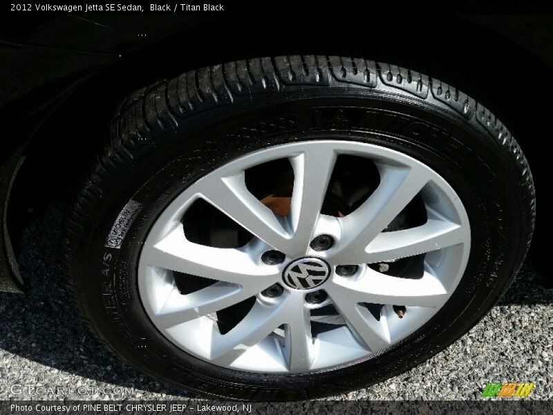 Black / Titan Black 2012 Volkswagen Jetta SE Sedan