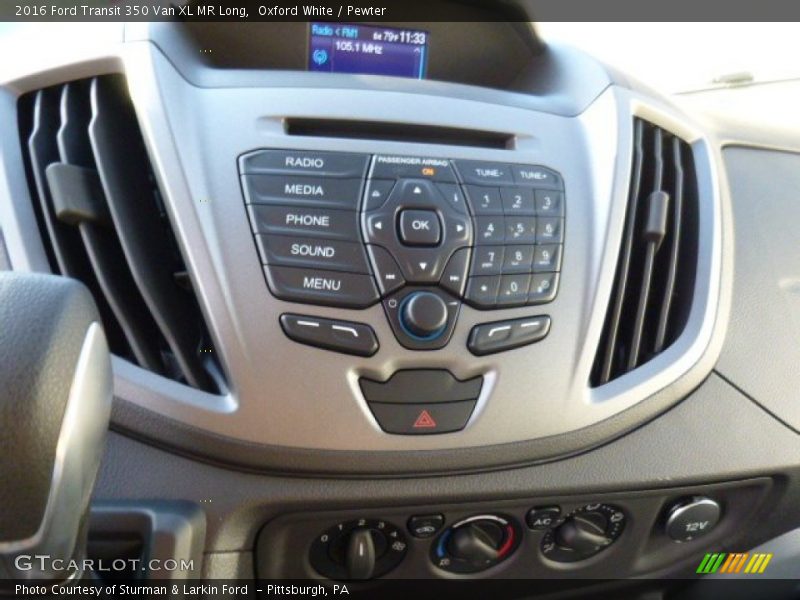 Oxford White / Pewter 2016 Ford Transit 350 Van XL MR Long