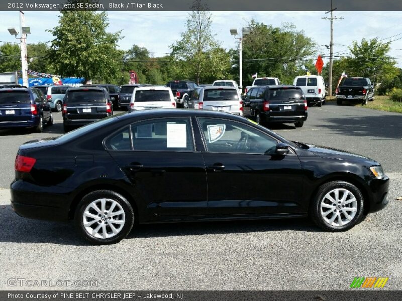 Black / Titan Black 2012 Volkswagen Jetta SE Sedan