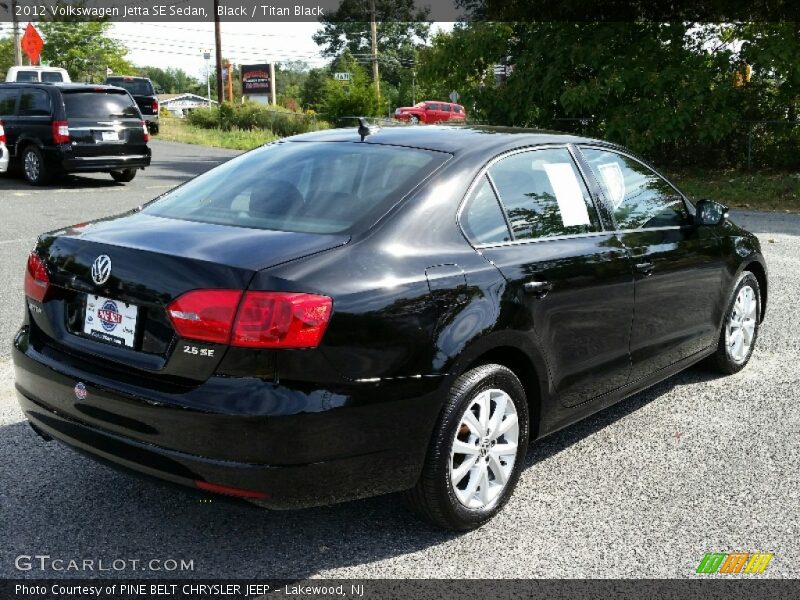 Black / Titan Black 2012 Volkswagen Jetta SE Sedan