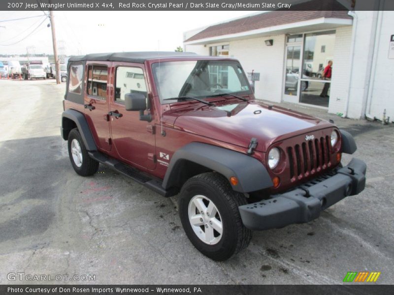 Red Rock Crystal Pearl / Dark Slate Gray/Medium Slate Gray 2007 Jeep Wrangler Unlimited X 4x4