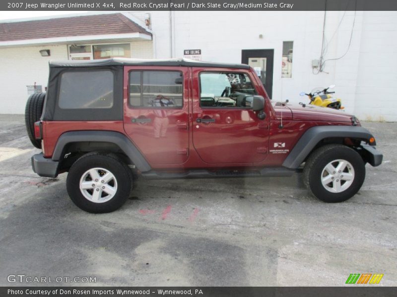 Red Rock Crystal Pearl / Dark Slate Gray/Medium Slate Gray 2007 Jeep Wrangler Unlimited X 4x4