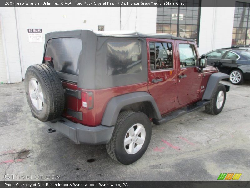 Red Rock Crystal Pearl / Dark Slate Gray/Medium Slate Gray 2007 Jeep Wrangler Unlimited X 4x4