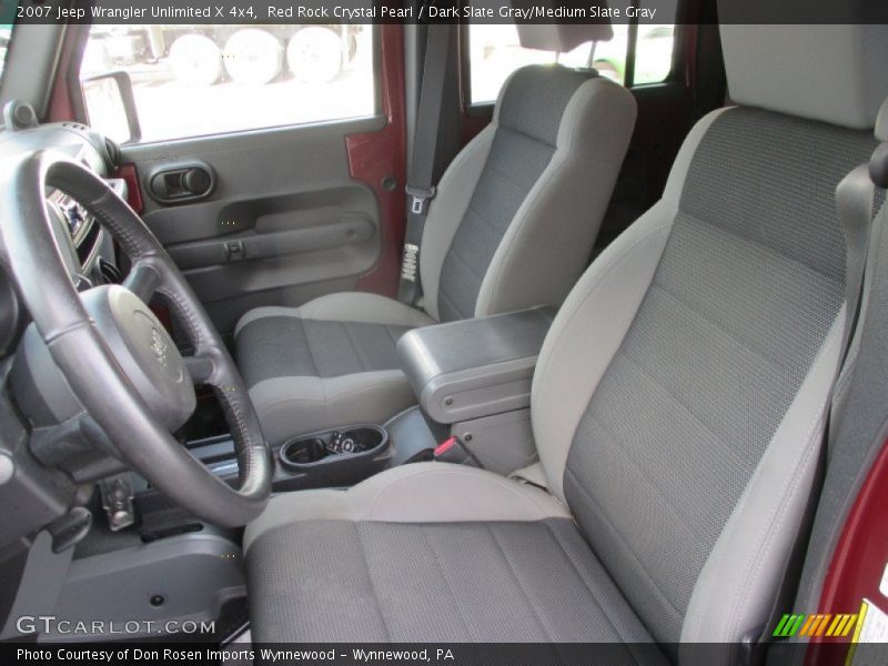 Red Rock Crystal Pearl / Dark Slate Gray/Medium Slate Gray 2007 Jeep Wrangler Unlimited X 4x4