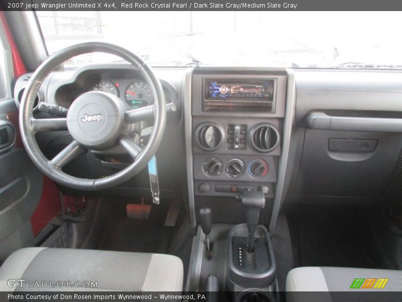 Red Rock Crystal Pearl / Dark Slate Gray/Medium Slate Gray 2007 Jeep Wrangler Unlimited X 4x4