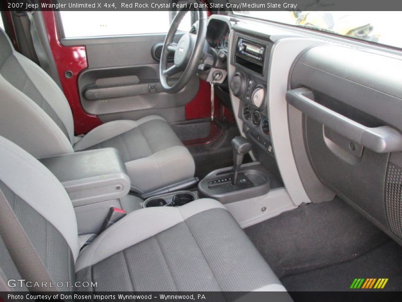 Red Rock Crystal Pearl / Dark Slate Gray/Medium Slate Gray 2007 Jeep Wrangler Unlimited X 4x4