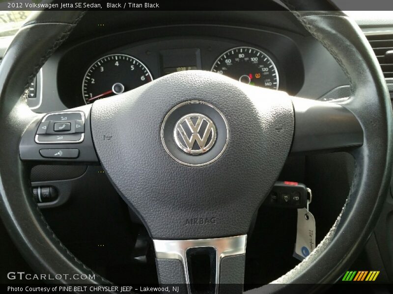 Black / Titan Black 2012 Volkswagen Jetta SE Sedan