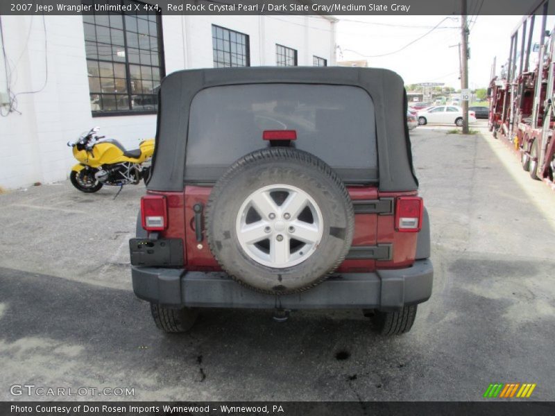 Red Rock Crystal Pearl / Dark Slate Gray/Medium Slate Gray 2007 Jeep Wrangler Unlimited X 4x4