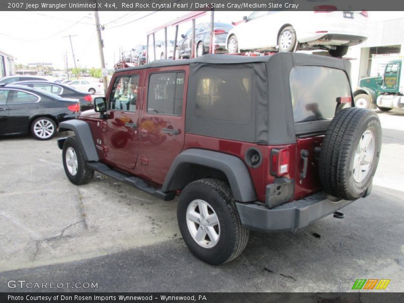 Red Rock Crystal Pearl / Dark Slate Gray/Medium Slate Gray 2007 Jeep Wrangler Unlimited X 4x4