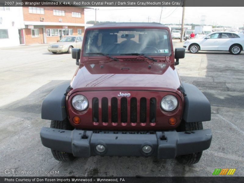 Red Rock Crystal Pearl / Dark Slate Gray/Medium Slate Gray 2007 Jeep Wrangler Unlimited X 4x4