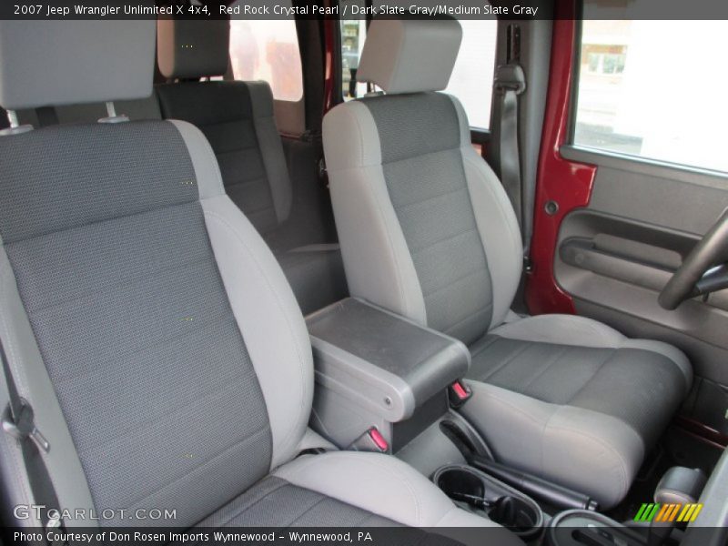 Red Rock Crystal Pearl / Dark Slate Gray/Medium Slate Gray 2007 Jeep Wrangler Unlimited X 4x4