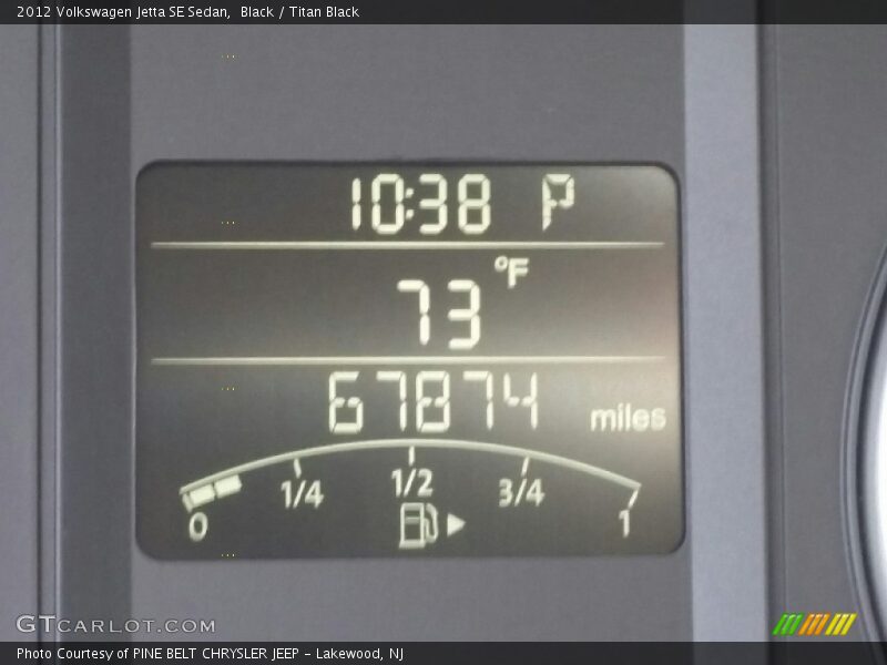 Black / Titan Black 2012 Volkswagen Jetta SE Sedan