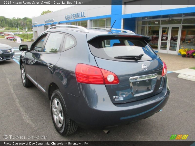 Graphite Blue / Black 2015 Nissan Rogue Select S AWD