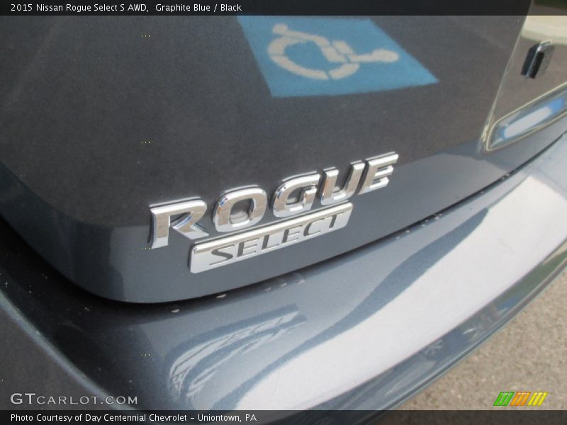 Graphite Blue / Black 2015 Nissan Rogue Select S AWD