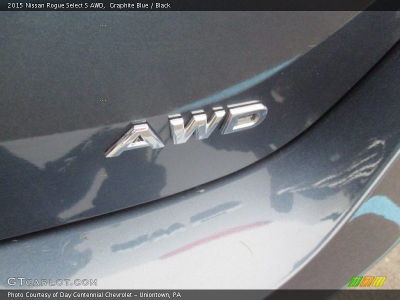 Graphite Blue / Black 2015 Nissan Rogue Select S AWD