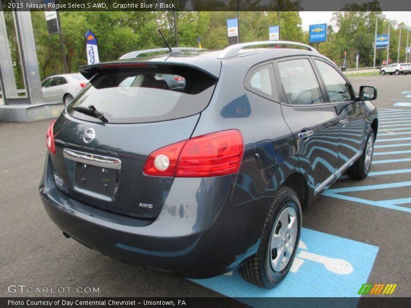 Graphite Blue / Black 2015 Nissan Rogue Select S AWD