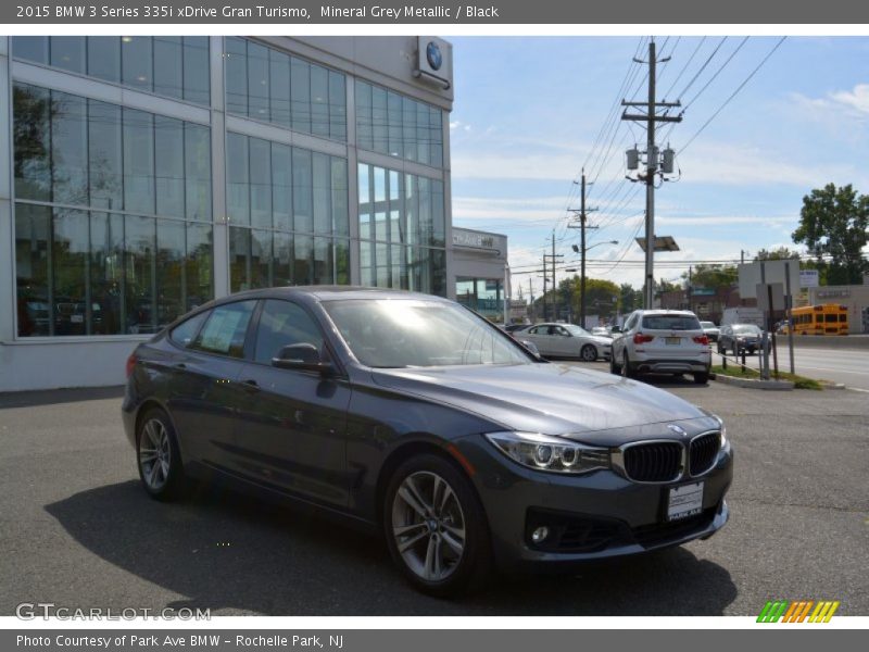 Mineral Grey Metallic / Black 2015 BMW 3 Series 335i xDrive Gran Turismo