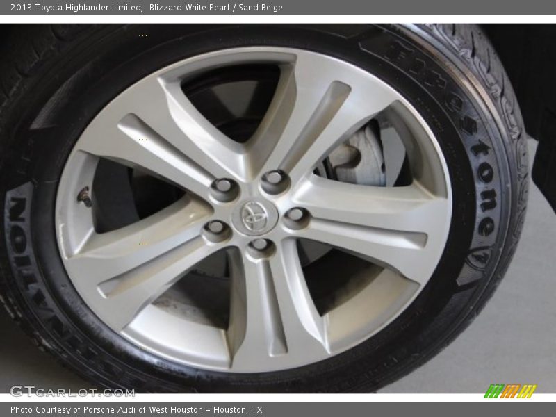 Blizzard White Pearl / Sand Beige 2013 Toyota Highlander Limited