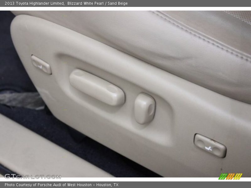 Blizzard White Pearl / Sand Beige 2013 Toyota Highlander Limited
