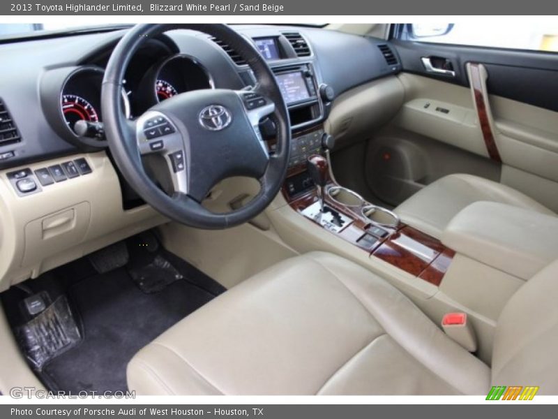  2013 Highlander Limited Sand Beige Interior