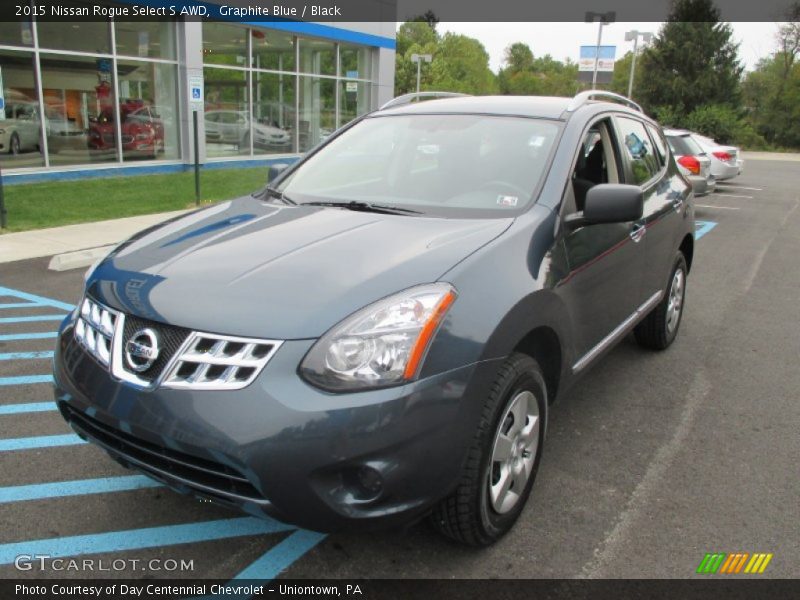 Graphite Blue / Black 2015 Nissan Rogue Select S AWD