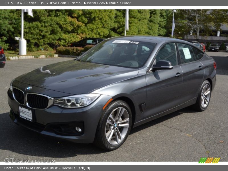 Mineral Grey Metallic / Black 2015 BMW 3 Series 335i xDrive Gran Turismo