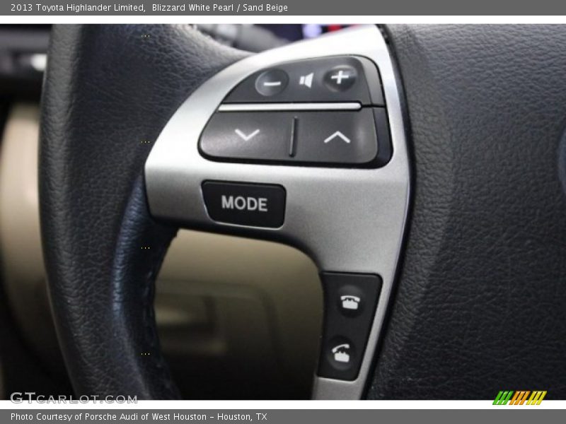 Blizzard White Pearl / Sand Beige 2013 Toyota Highlander Limited
