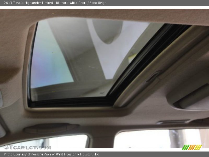 Blizzard White Pearl / Sand Beige 2013 Toyota Highlander Limited