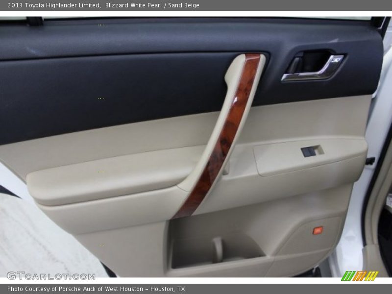 Blizzard White Pearl / Sand Beige 2013 Toyota Highlander Limited