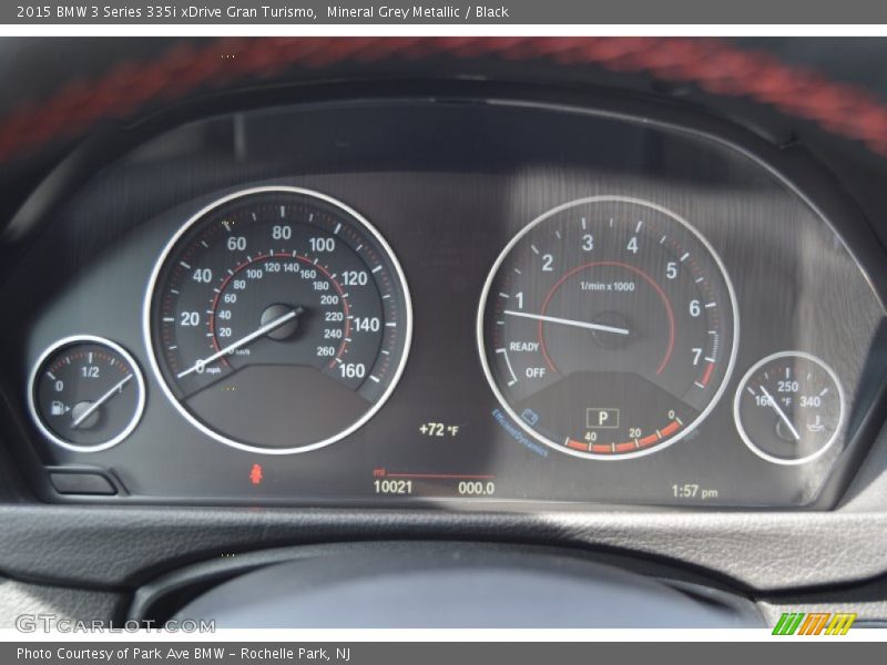 Mineral Grey Metallic / Black 2015 BMW 3 Series 335i xDrive Gran Turismo