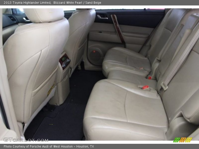 Blizzard White Pearl / Sand Beige 2013 Toyota Highlander Limited