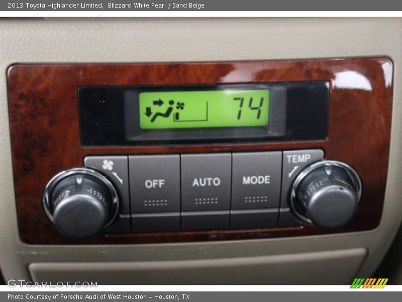 Blizzard White Pearl / Sand Beige 2013 Toyota Highlander Limited