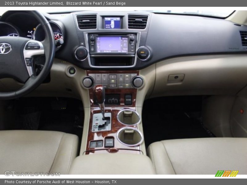Blizzard White Pearl / Sand Beige 2013 Toyota Highlander Limited
