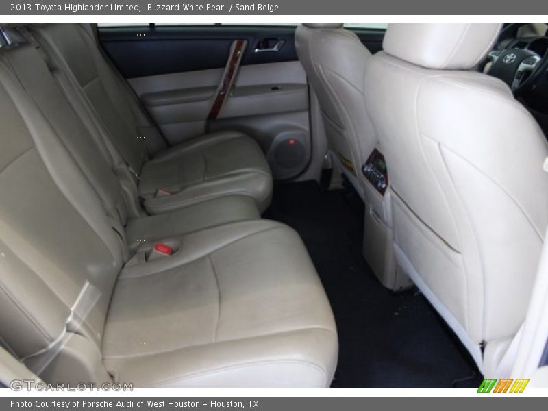 Blizzard White Pearl / Sand Beige 2013 Toyota Highlander Limited
