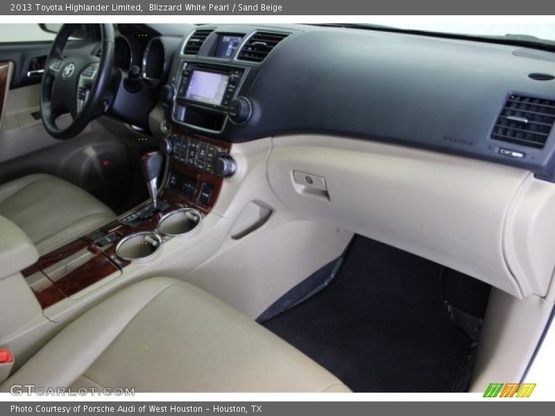 Blizzard White Pearl / Sand Beige 2013 Toyota Highlander Limited