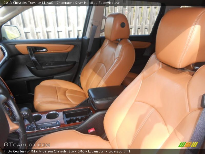 Champagne Silver Metallic / Ebony/Mojave 2013 Chevrolet Traverse LT AWD