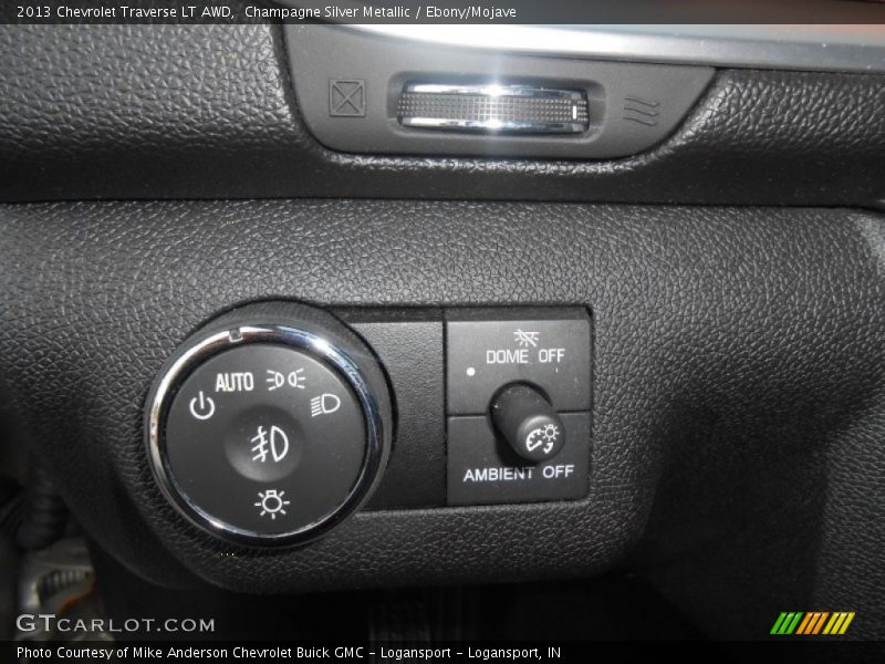 Champagne Silver Metallic / Ebony/Mojave 2013 Chevrolet Traverse LT AWD