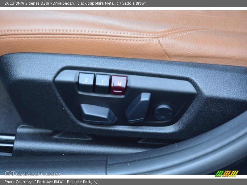Black Sapphire Metallic / Saddle Brown 2013 BMW 3 Series 328i xDrive Sedan