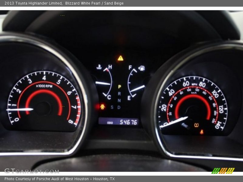 Blizzard White Pearl / Sand Beige 2013 Toyota Highlander Limited