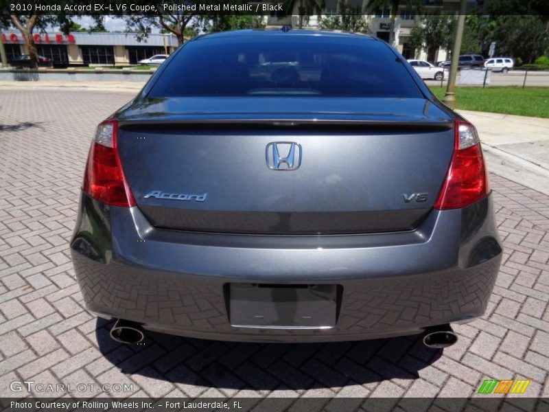 Polished Metal Metallic / Black 2010 Honda Accord EX-L V6 Coupe