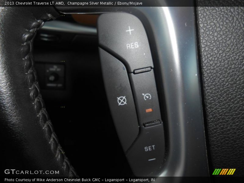 Champagne Silver Metallic / Ebony/Mojave 2013 Chevrolet Traverse LT AWD