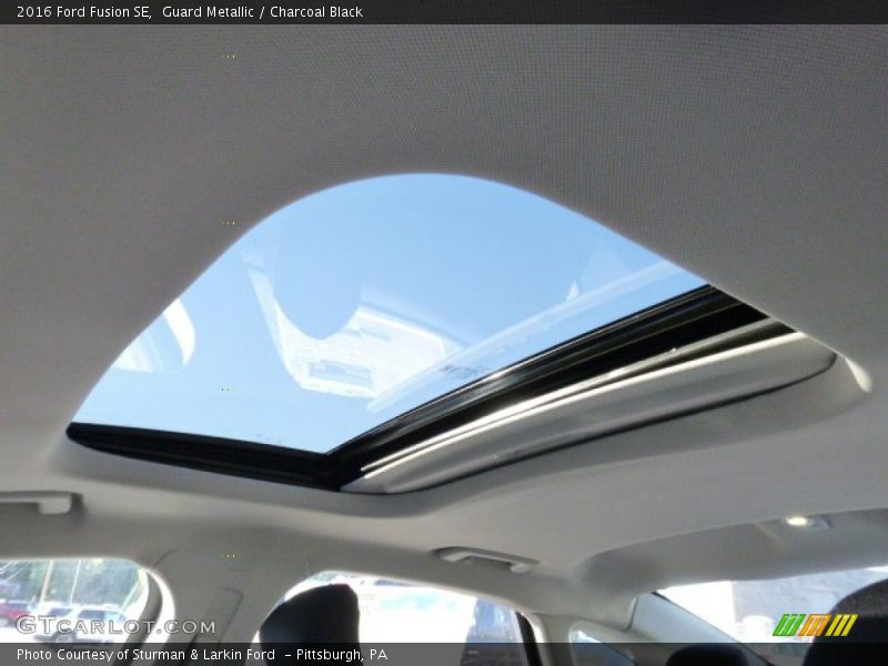 Guard Metallic / Charcoal Black 2016 Ford Fusion SE